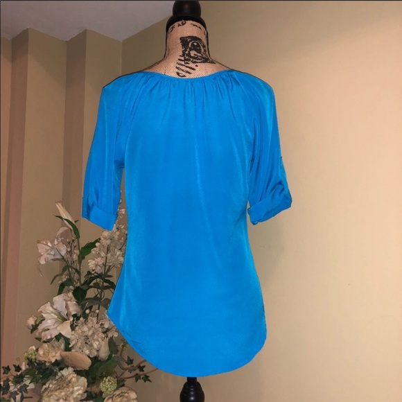 Blue Express button down blouse. Size XS - Picture 5 of 6